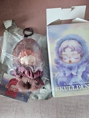 Pop Mart Skullpanda I'impressionnisme Blossom Plush Bag Hanging Charm Open Box